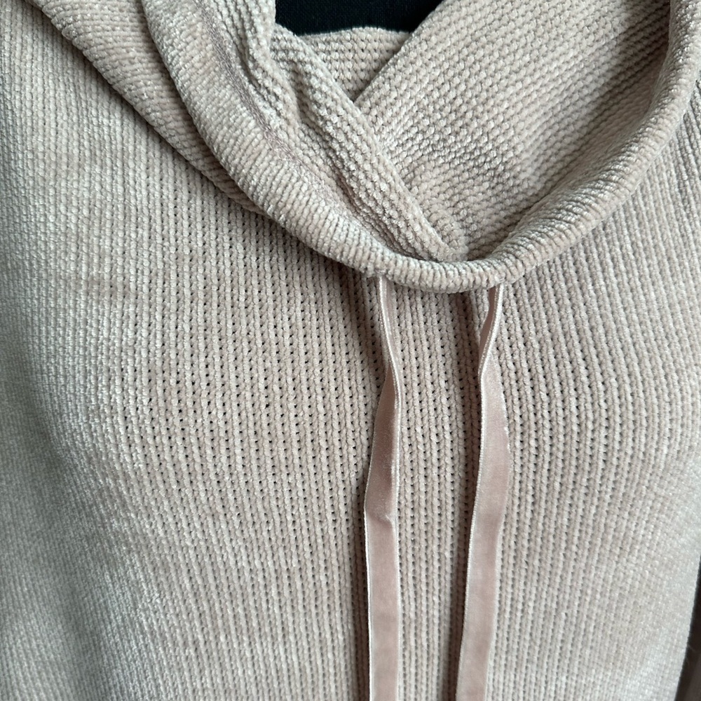 Spring + Mercer Chenille Collared Drawstring Sweater Size Small - Picture 15 of 15